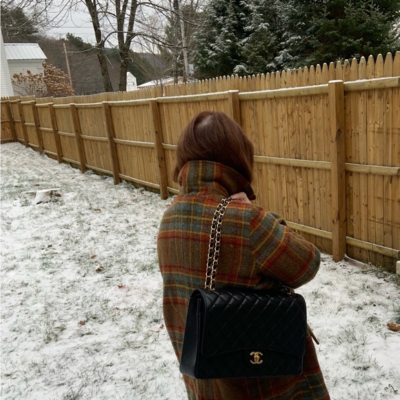 Classic Caviar black Chanel jumbo double flap bag‎ - Picture 9 of 16